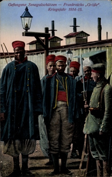 Picture Captive Senegal Riflemen, France's Greatness, 1914-1915