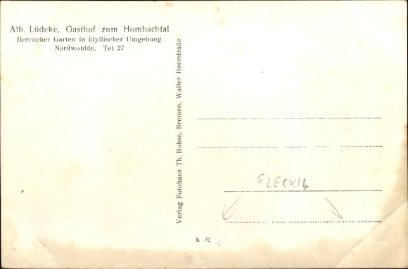 Postcard Nordwohlde Bassum in Lower Saxony, total view