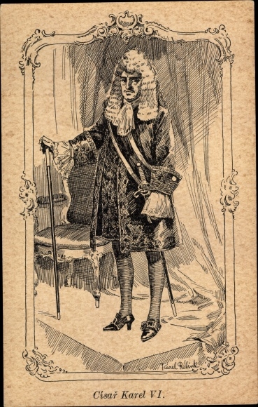 Artist Postcard Relink, Karel, Cisar Karel VI
