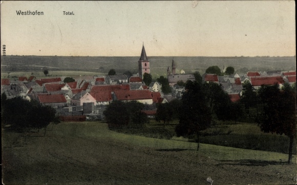 PC Westhofen in Rhineland Palatinate, total view