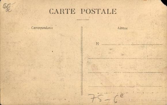 Ansichtkaart Paris VI, Faubourg Saint Germain, De grote overstroming van de Seine op 28 januari 1910