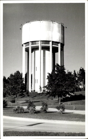 Postcard Finland, water tower