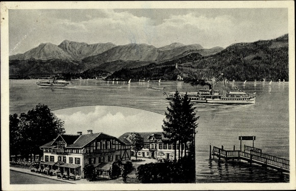 Postcard Krumpendorf am Wörthersee Carinthia, Hotel Krumpendorfer Hof