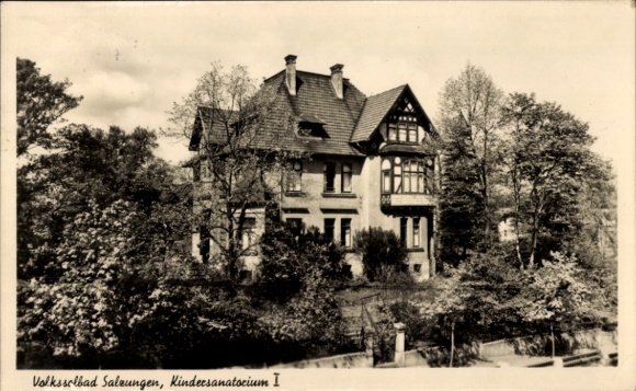 Postcard Bad Salzungen in Thuringia, Children's Sanatorium I