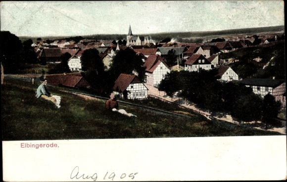 Postcard Elbingerode Oberharz am Brocken, Panorama