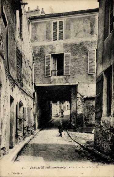 Ak Montmorency Val d’Oise, La Rue de la Sellerie