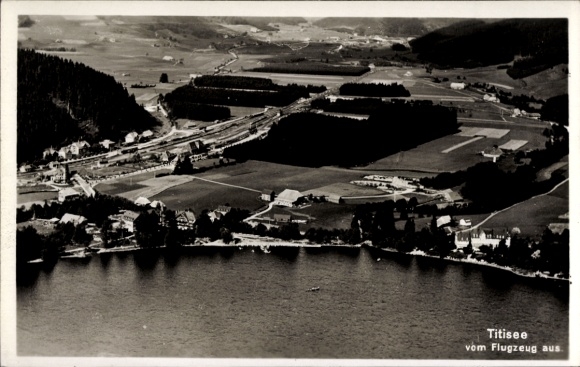 Postcard Titisee Neustadt im Breisgau Hochschwarzwald, aerial photograph