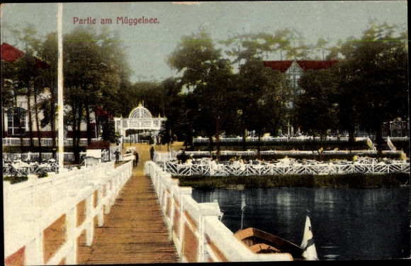 Postcard Berlin Köpenick, Prinzengarten at Müggelsee