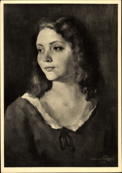Artist PC Patzelt, Andreas, portrait of a young lady, HDK 309, portrait