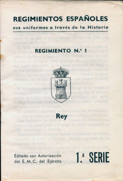 17 alte Ak mit Beiheft Uniformen des spanischen Militärs