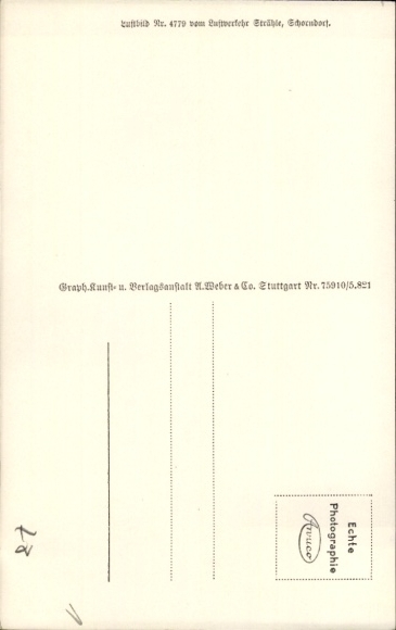Postcard Villingen im Schwarzwald Baden, Kirnach, aerial photograph