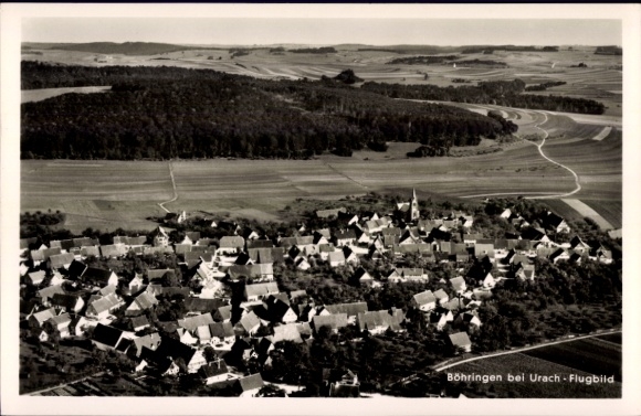 Postcard Böhringen in the Swabian Alb, aerial photograph