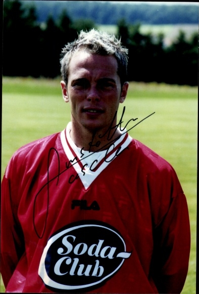 Autograph card footballer Sascha Amstätter, SV Wehen Wiesbaden, autograph