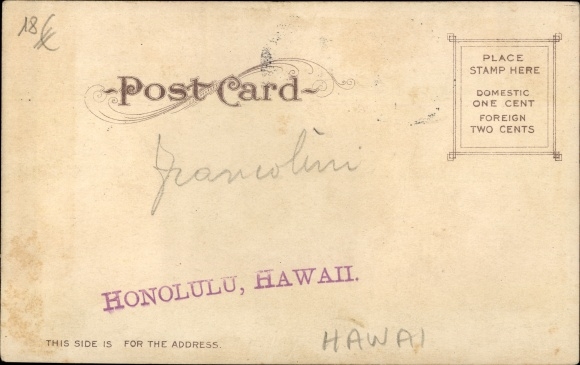 Ak Honolulu Hawaii USA, inboorlingen verslaan poi
