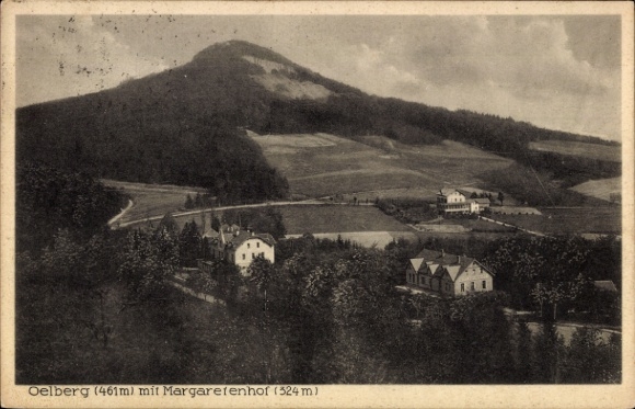 Ak Königswinter am Rhein, Oelberg,  Margaretenhof, Landschaft, Berge, 