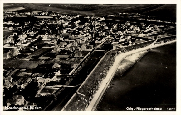 Ak Nordseebad Büsum, Fliegeraufnahme