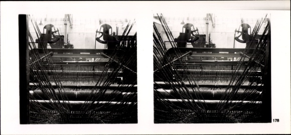 Stereo image photo &quot;The NS model companies 1937-38&quot; No. 488 III/178 Dorsten carpet factory Hervest