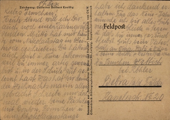 Artist Postcard Kreißig, H., Soviet Idyll, Farmhouse Parlor