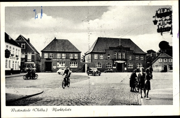PC Westerstede in Lower Saxony, market place
