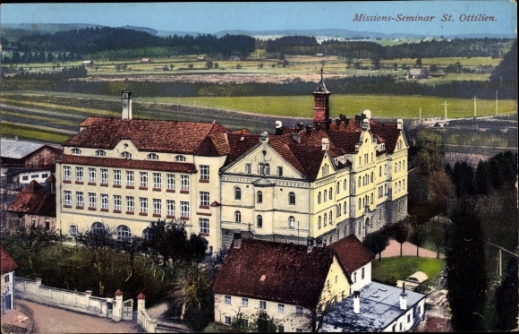 Postcard Sankt Ottilien Eresing in Upper Bavaria, Archabbey of Sankt Ottilien, mission seminary