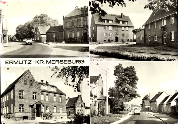 Postcard Oberthau Ermlitz Schkopau Saalekreis, Untere Ammendorfer Straße, Apitzsch restaurant