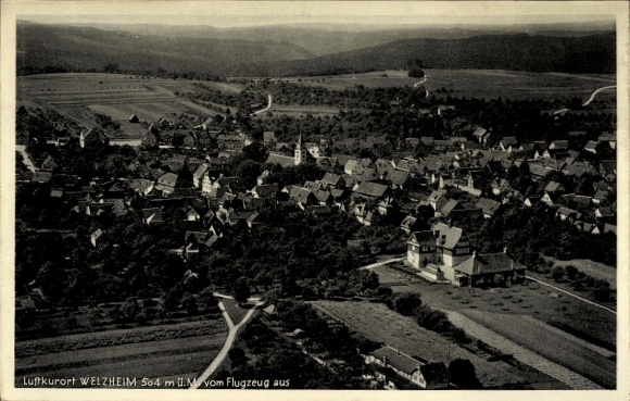 Ak Welzheim in Württemberg, Fliegeraufnahme