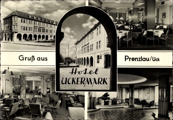 PC Prenzlau in der Uckermark, Hotel Uckermark, exterior view, interior, dining room, piano
