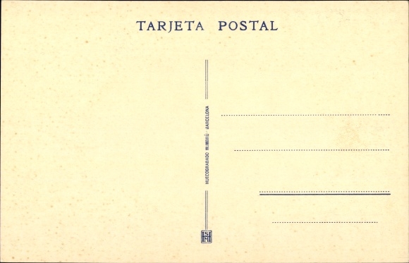 Postcard Badajoz Infantry Regiment No 10, Officers&#39; mess