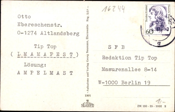 Postcard Altenhof Schorfheide on Werbellinsee, facilities on the shore