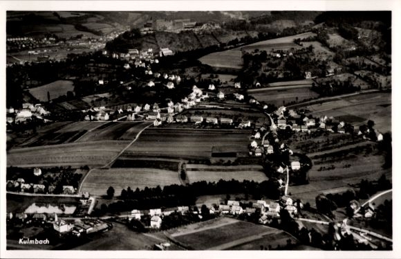 Postcard Kulmbach Upper Franconia, aerial photograph