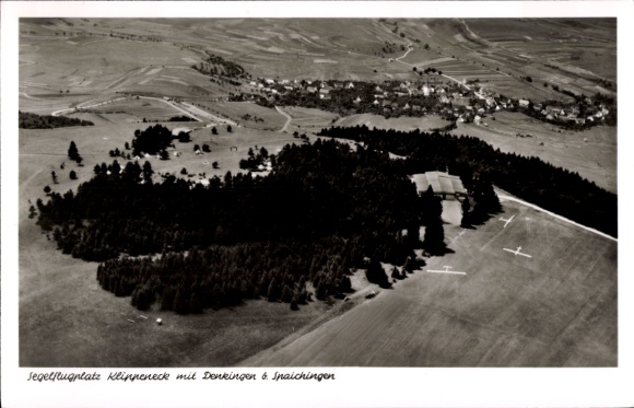 Postcard Denkingen in Württemberg, aerial photograph
