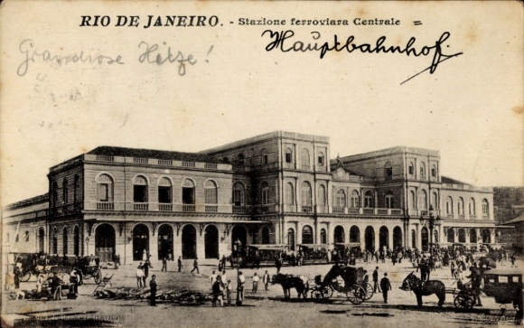 Ak Rio de Janeiro Brazilië, Centraal Station