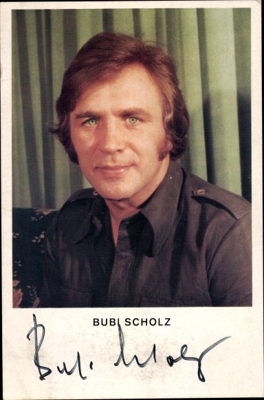 PC boxer Bubi Scholz, portrait, autograph