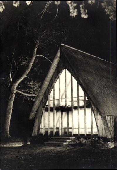 Postcard Ostseebad Ahrenshoop Fischland, Church