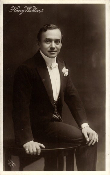 Ak Schauspieler Harry Walden, Portrait, Autogramm
