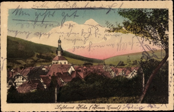 PC Helsa in Hesse, church, total view