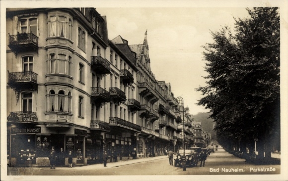 Postcard Bad Nauheim in Hesse, Parkstraße