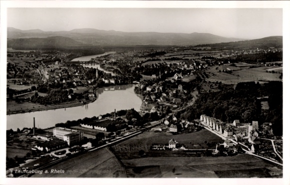 Ak Laufenburg am Hochrhein, Fliegeraufnahme