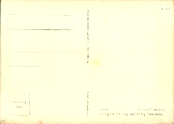 Postcard plastic by Emil Sutor, mother, HDK 97