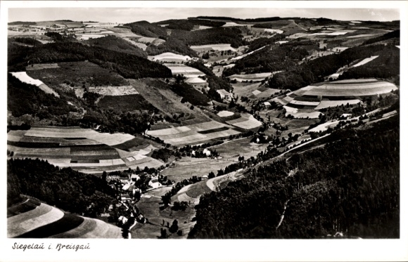 Postcard Siegelau Gutach im Breisgau Black Forest, aerial photograph