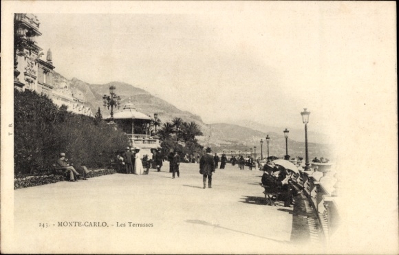 CPA Monte-Carlo Monaco, Les Terrasses