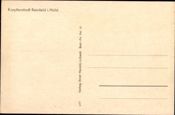 PC Reinfeld in Holstein, garden area, garden shed, town hall, spa home