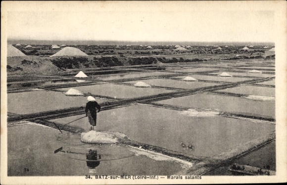 KP Batz sur Mer Loire Atlantique, słone bagna