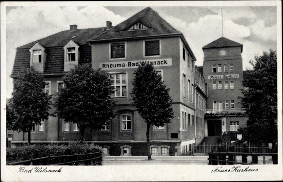 Postcard Bad Wilsnack in the Prignitz, New Kurhaus