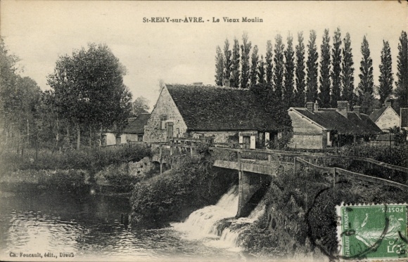 CPA Saint Rémy on Avre Eure et Loir, Les Vieux Moulin