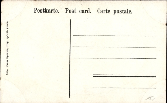 Postcard Namibia, German South West Africa, German Colony, Towards Death, Poem, color