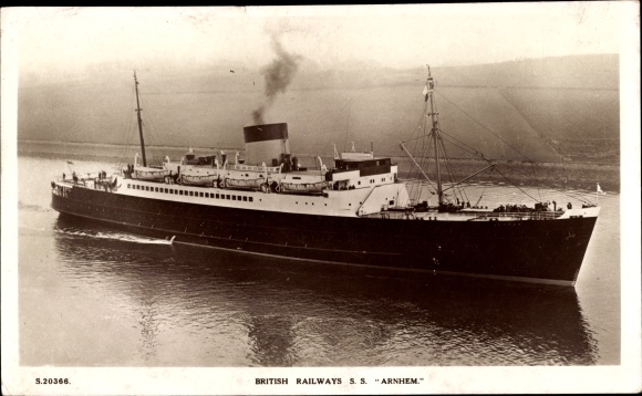 Ak Stoomschip SS Arnhem, British Railways