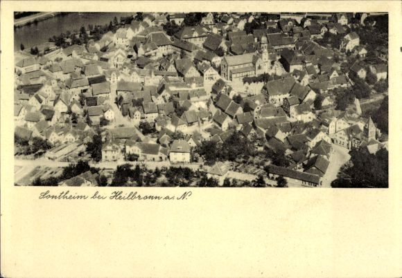Postcard Sontheim Heilbronn am Neckar, aerial photograph