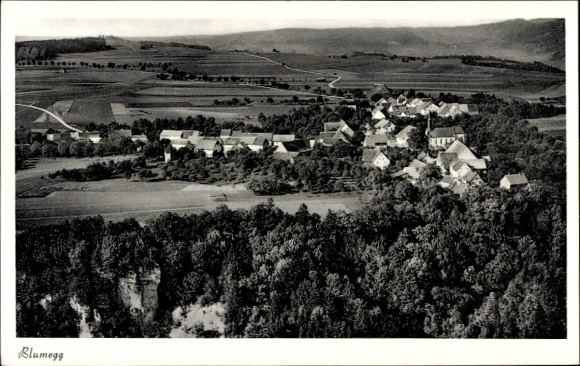 Ak Blumegg Stühlingen im Schwarzwald, Fliegeraufnahme
