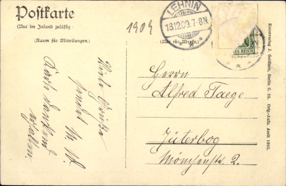 Postcard Kloster Lehnin in der Mark, Champsee
